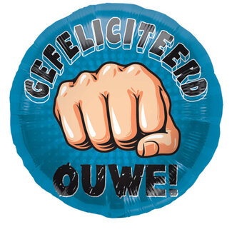 Folatex Folieballon Gefeliciteerd Ouwe