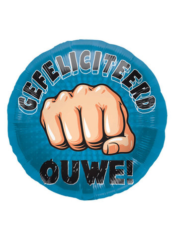 Folieballon Gefeliciteerd Ouwe 