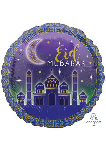 Folieballon - Eid Mubarak - 45cm 