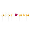 Amscan Mini Kaarsjes "Best Mum"