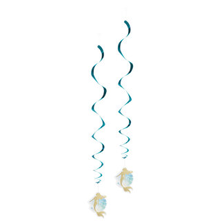 Boland Mermaid Swirl Decoratie - 2 stuks