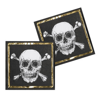 Piraten Servetten 33x33cm - 12 stuks