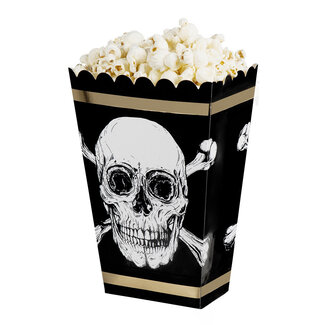Piraten Popcorn Bakjes - 4 stuks