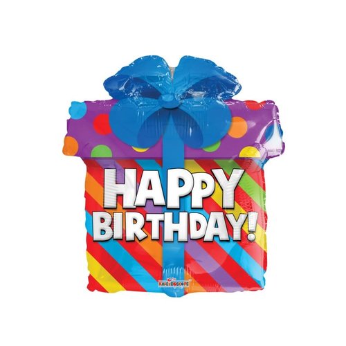 Folieballon Happy Birthday Present 