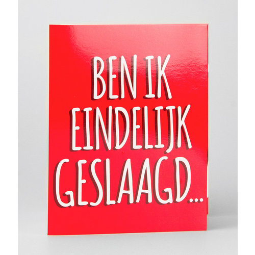 Surprise Card - Eindelijk geslaagd 