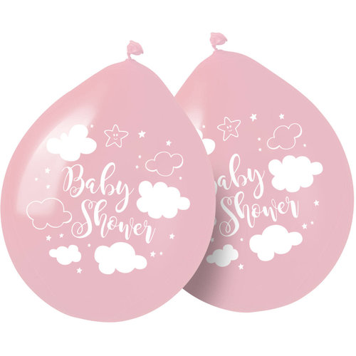 Babyshower Meisje Ballonnen - 30cm - 8 stuks 