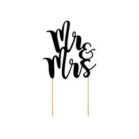 thumb-Cake-topper Zwart - Mr & Mrs-2