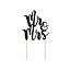 Cake-topper Zwart - Mr & Mrs