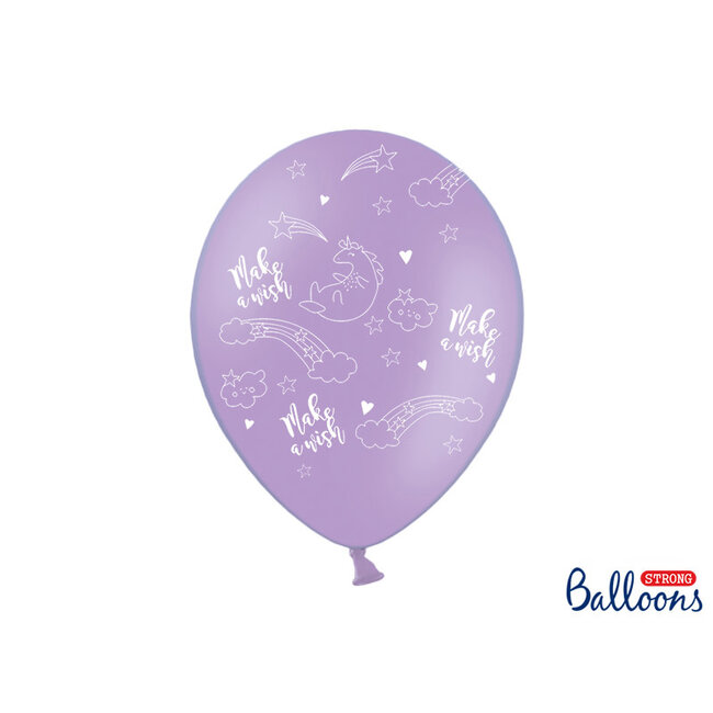 Ballonnen Unicorn - 30cm - 6 stuks