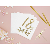 thumb-Servetten 18th Birthday - 33x33cm - 20 stuks-1