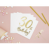 Servetten 30th Birthday - 33x33cm - 20 stuks