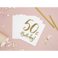 thumb-Servetten 50th Birthday - 33x33cm - 20 stuks-1