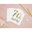 PartyDeco Servetten 70th Birthday