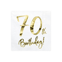 thumb-Servetten 70th Birthday - 33x33cm - 20 stuks-2