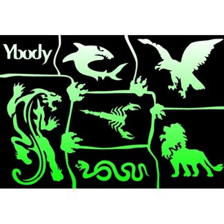 YBody YBody Sjablonen - Wild Animals