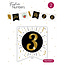Festive numbers "3" 3 stuks