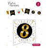 Festive numbers "8" 3 stuks