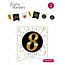 Festive numbers "8" 3 stuks