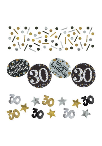 Confetti 30 Sparkling Celebration Silver&Black - 34 g 