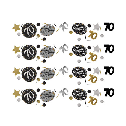 Confetti 70 Sparkling Celebration Silver&Black - 34 g 