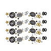 Amscan Confetti 80 Sparkling Celebration Silver & Black