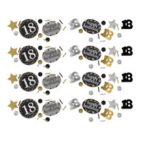 Confetti 18 Sparkling Celebration Silver & Black