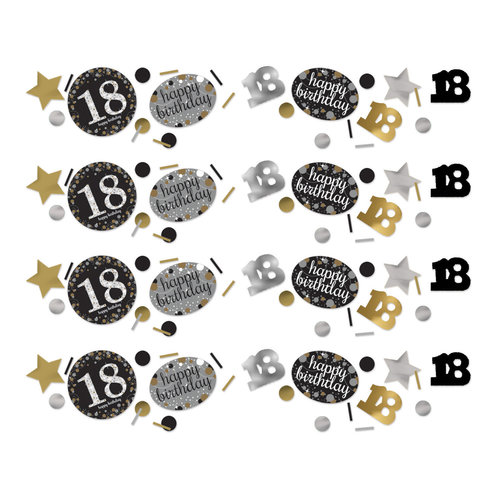 Confetti 18 Sparkling Celebration Silver&Black - 34 g 