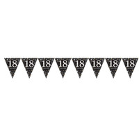 Amscan Confetti 18 Sparkling Celebration Silver & Black