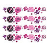 Amscan Confetti 18 Sparkling Celebration Pink & Black