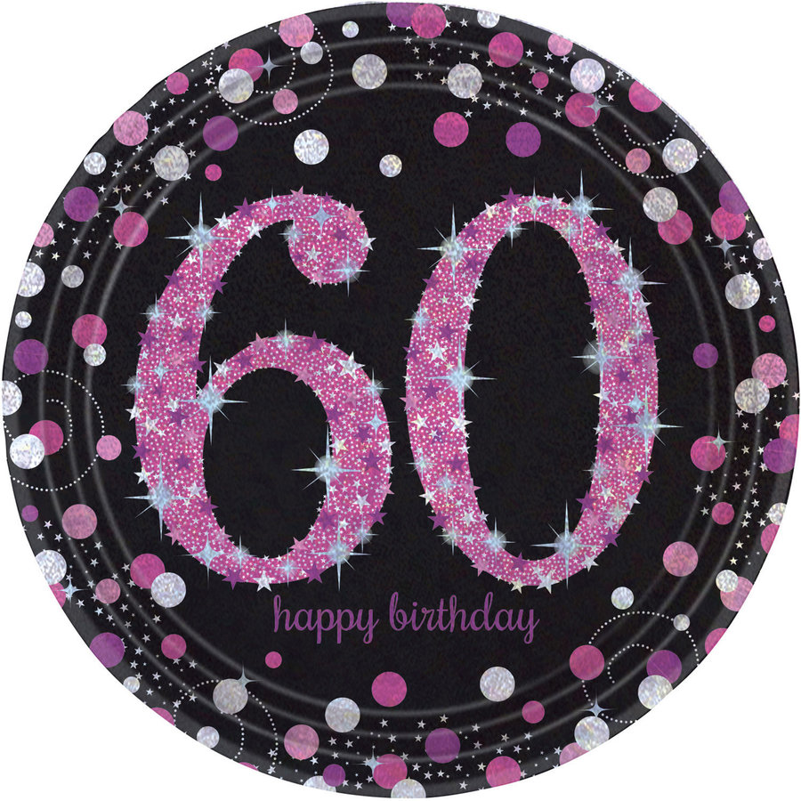 Bordjes 60 Sparkling Celebration Pink & Black-1