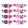 Amscan Confetti 30 Sparkling Celebration Pink & Black