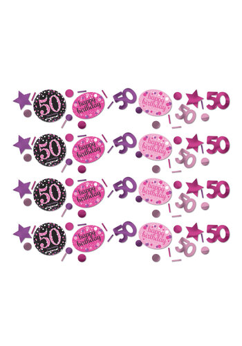 Confetti 50 Sparkling Celebration Pink&Black - 34 g 