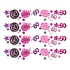 Amscan Confetti 60 Sparkling Celebration Pink & Black