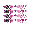 Amscan Confetti 70 Sparkling Celebration Pink & Black