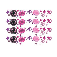 Amscan Bordjes 70 Sparkling Celebration Pink & Black