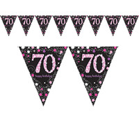 Amscan Confetti 70 Sparkling Celebration Pink & Black