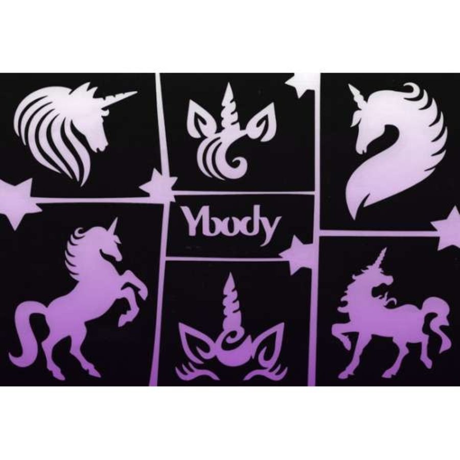 YBody Sjablonen - Unicorns-1