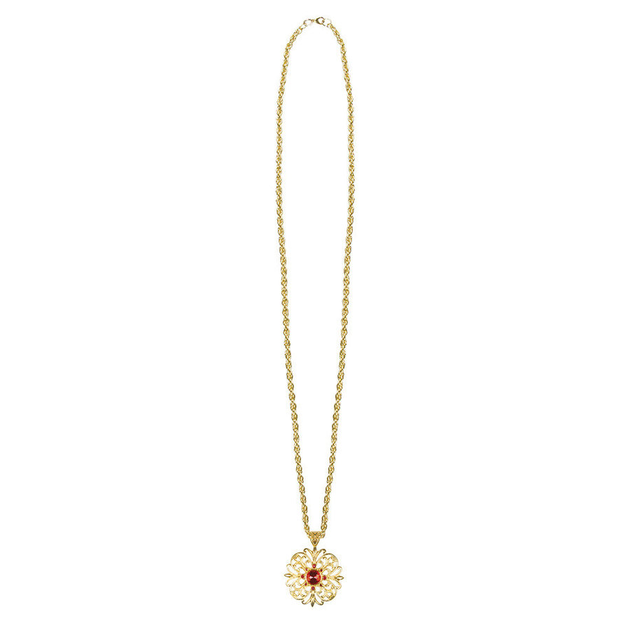 Ketting Garnet charm-2