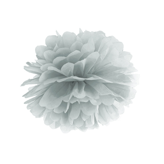 PartyDeco PomPom Zilver - 35cm