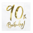 Servetten 90th Birthday - 33x33cm - 20 stuks