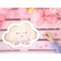 thumb-Houten gastenboek - Cloud - 30,5x43cm-3