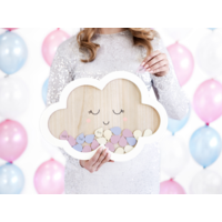 thumb-Houten gastenboek - Cloud - 30,5x43cm-1