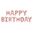 Folieballon Happy Birthday - rose goud