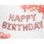 Globos Folieballon Happy Birthday - rose goud