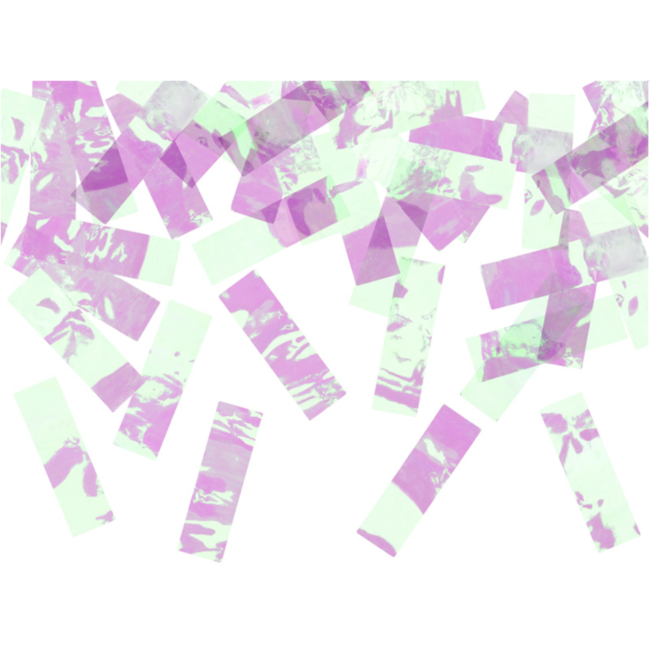 Confetti kanon - iriserend - 60cm