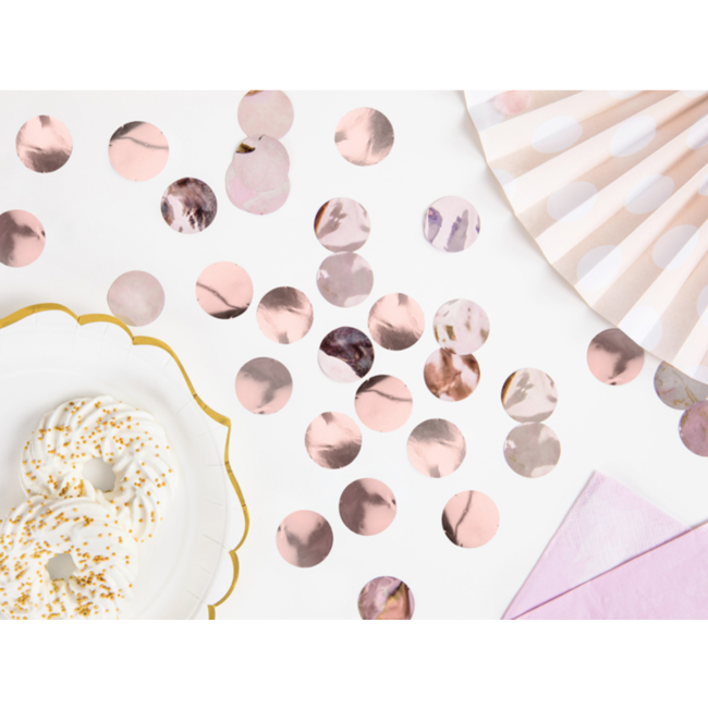 Confetti metaalfolie - Rosé Gold