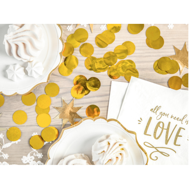 Confetti metaalfolie - Goud - 15 gr - Ø25 mm