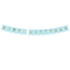 Banner Happy Birthday - lichtblauw - 15x175cm