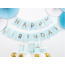 PartyDeco Banner Happy Birthday - lichtblauw - 15x175cm