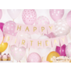 Banner Happy Birthday - lichtroze - 15x175cm